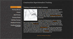 Desktop Screenshot of constructionsuperintendenttraining.com