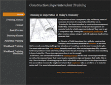 Tablet Screenshot of constructionsuperintendenttraining.com
